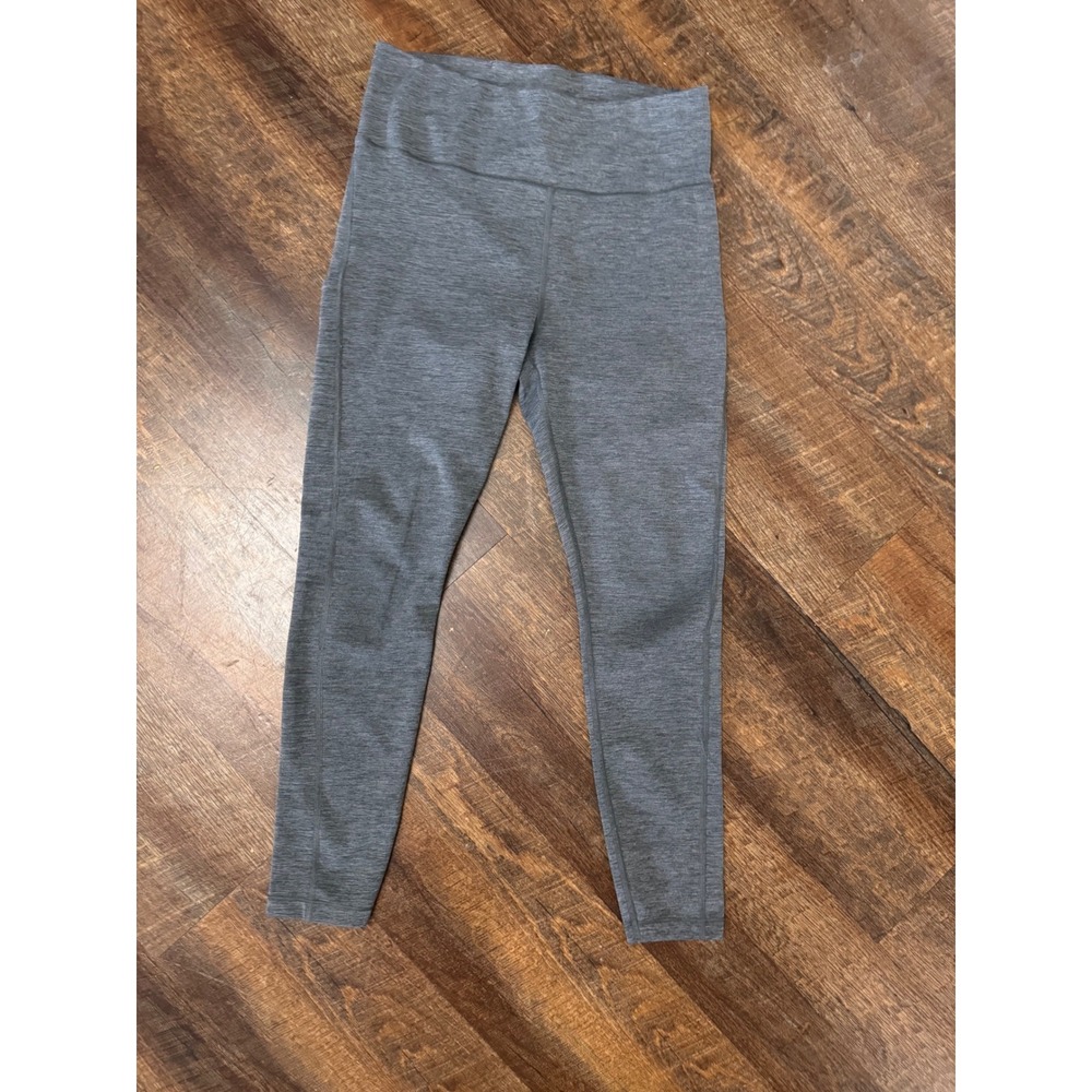 Athleta Ultimate Stash Pocket 7/8 Leggings Gray High Rise Size Small